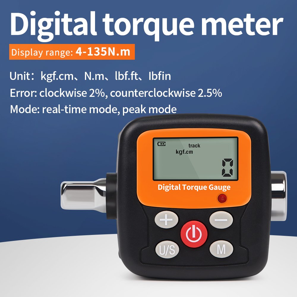 2024 Digital Torque Meter Portable Torque Wrench Tester for Torque Calibrate Load Cell and Tighten Force Precision Instrument