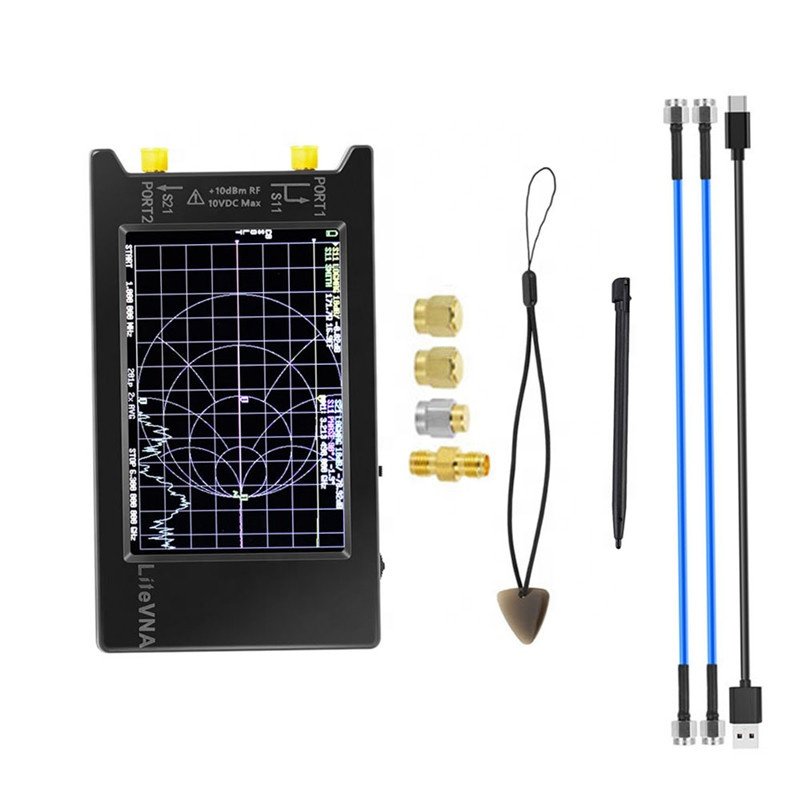 50khz -6.3ghz Nanovna-h Hf Vhf Uhf Vector Network Analyzer Antenna Analyzer And Case 2.8 Inch 4inch Litevna Power Meter