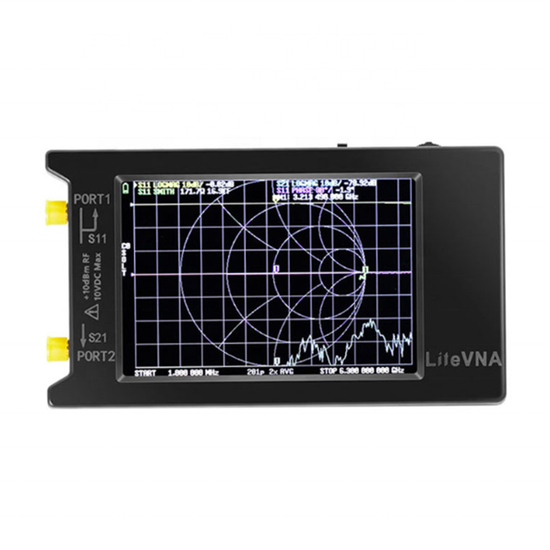 50khz -6.3ghz Nanovna-h Hf Vhf Uhf Vector Network Analyzer Antenna Analyzer And Case 2.8 Inch 4inch Litevna Power Meter