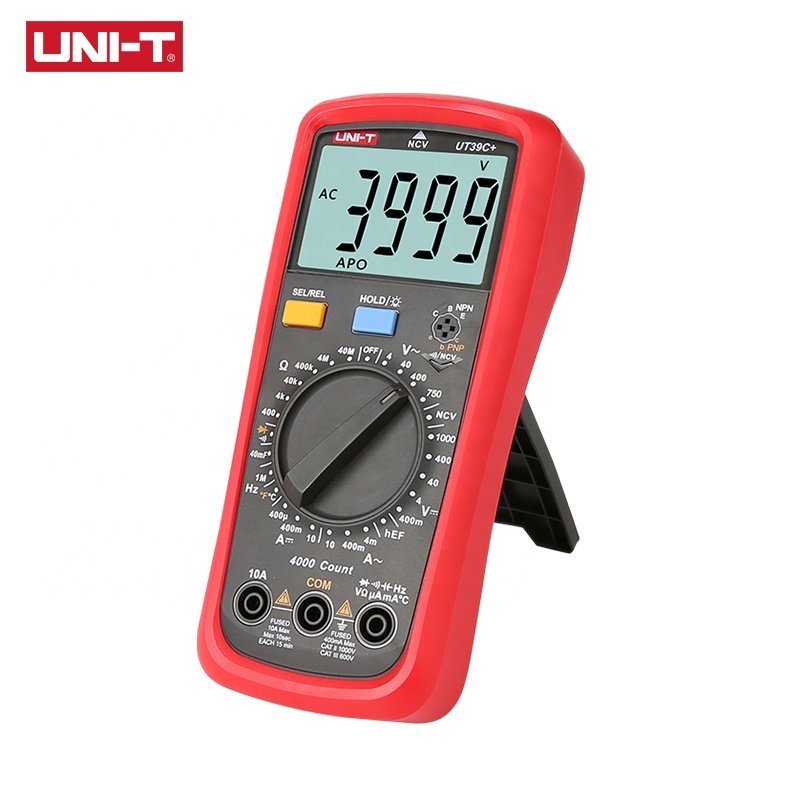 UNI-T UT39A+ UT39C+ Digital Multimeter Auto Range Tester Upgraded from UT39A/UT39C AC DC V/A Ohm /Temp /Frequency/HFE/NCV test