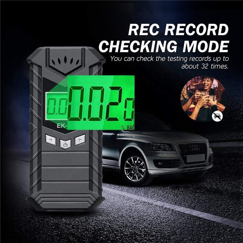 EK90 Portable Digital Alcohol Checker Alcohol Detector Breathalyzer Alcohol Tester for Driver