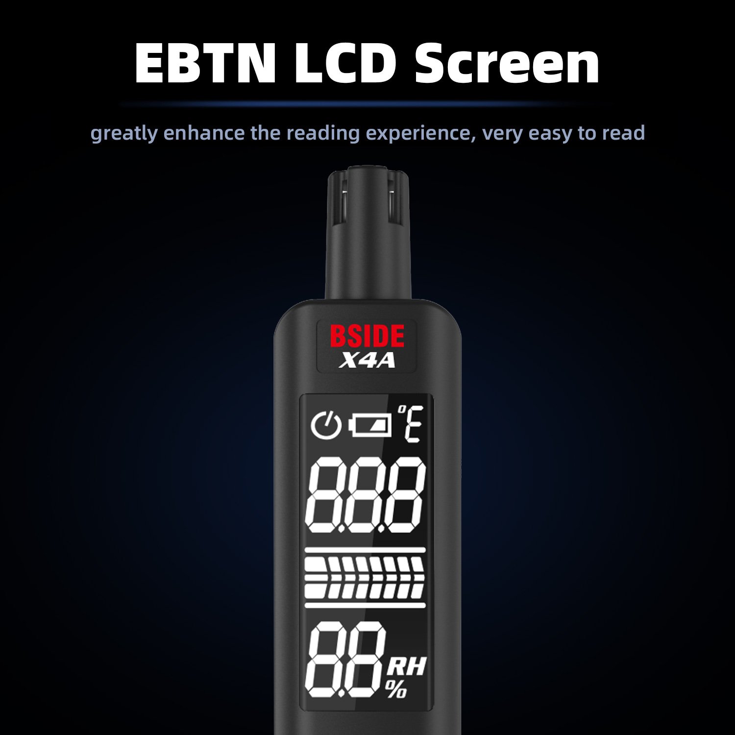 BSIDE X4A Gas Leak Detector Temperature & Humidity Tester Portable Natural Gas Sniffer Combustible Gas Propane Methane