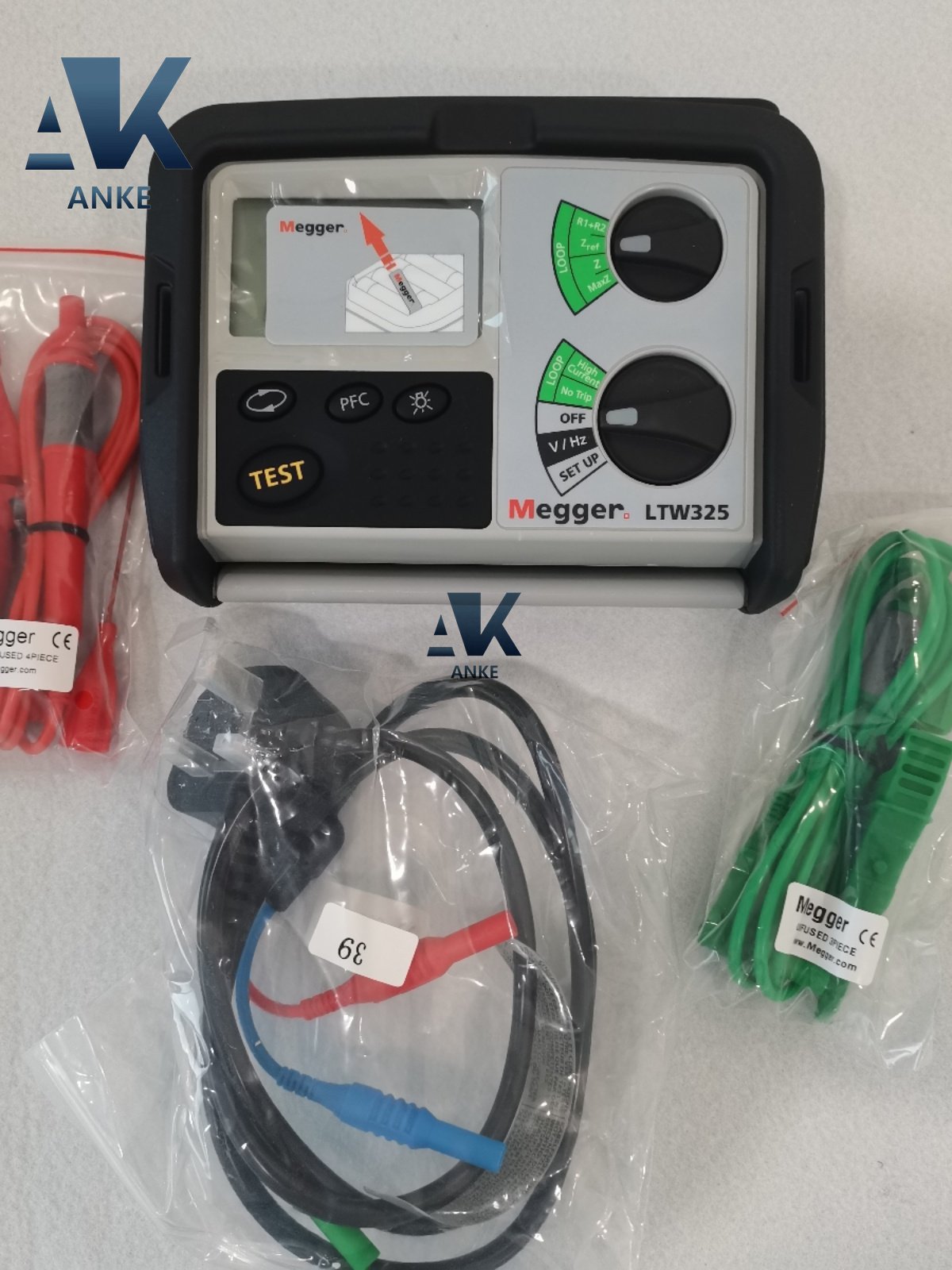 Megger LTW300 series LTW315/LTW325/LTW335 TWO-WIRE NON-TRIPPING LOOP IMPEDANCE TESTERS