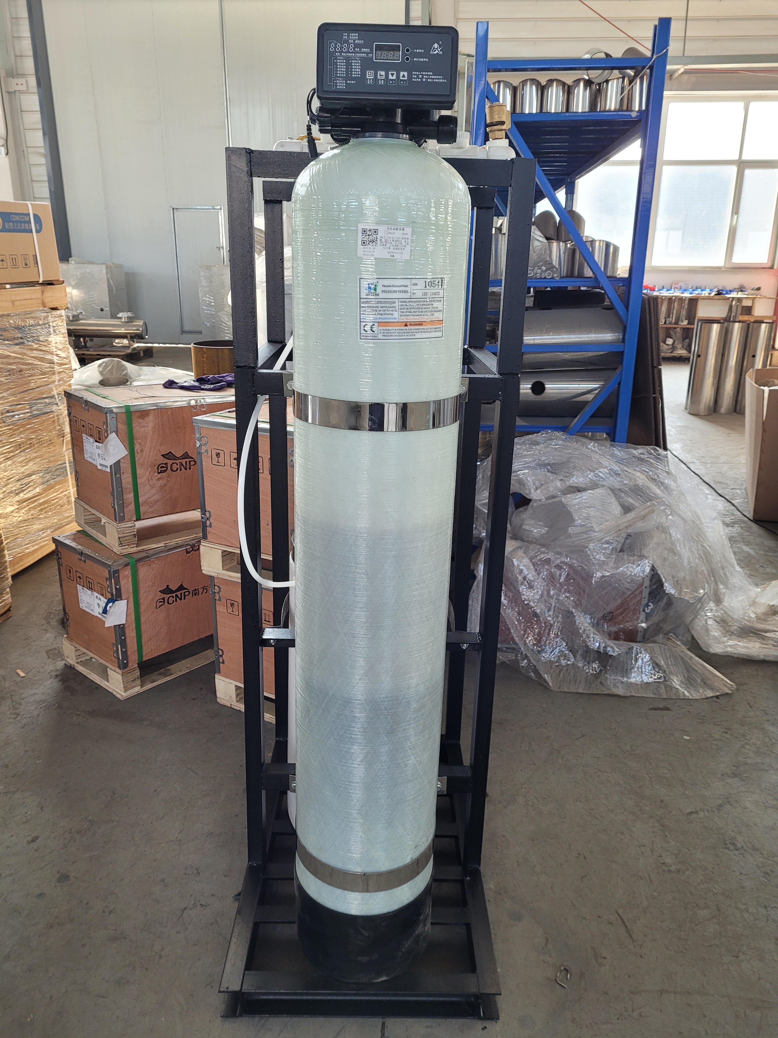 ISO Certification Water Softener System 1054 Frp Plastics Pressure Tank Frp Filter Tank Industrial Water Softener System frp Sof