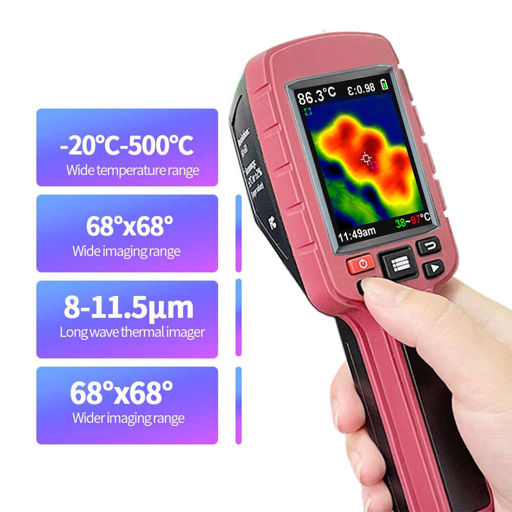 Long standby time JD-109 thermal image camera for HVAC pipeline inspection Thermography
