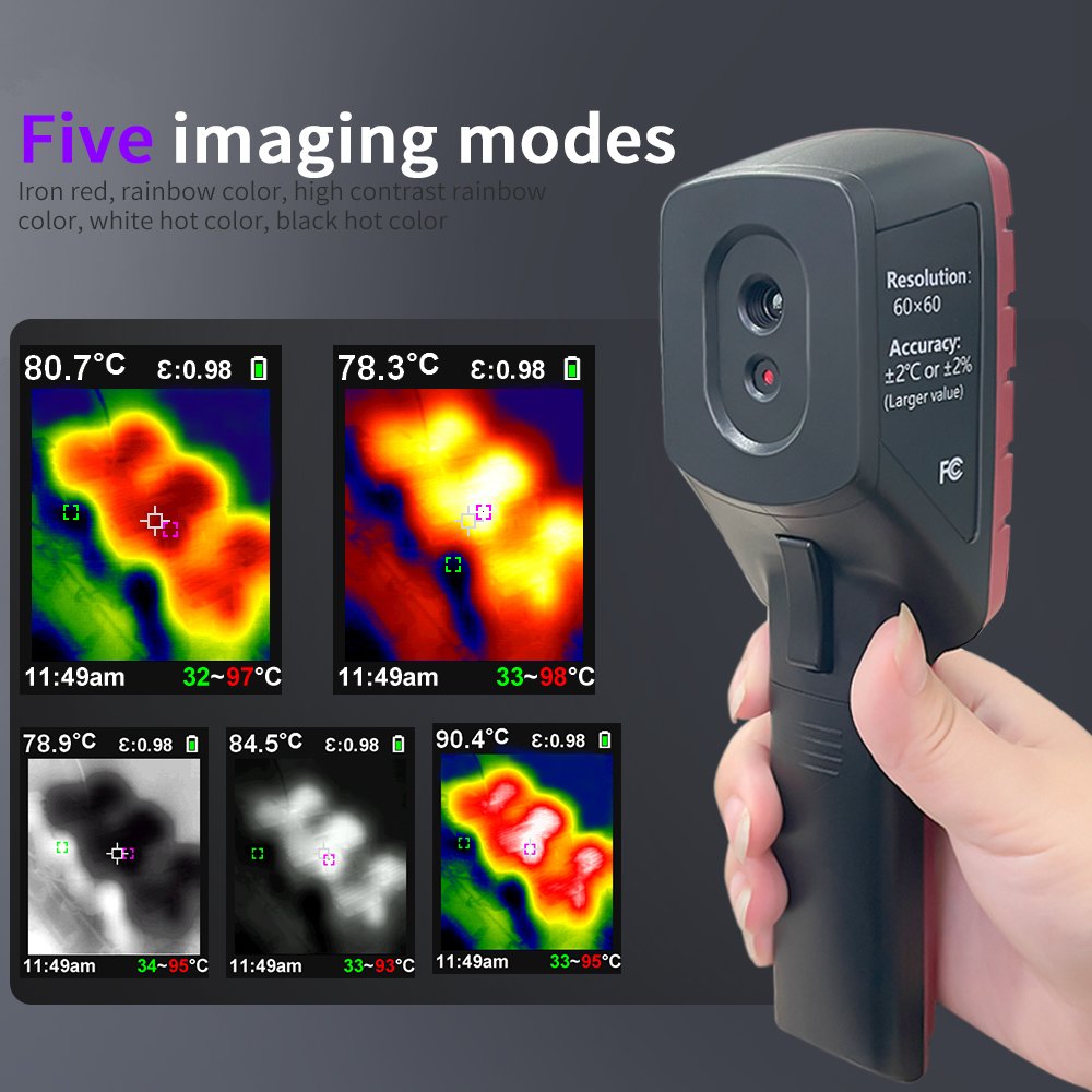 Long standby time JD-109 thermal image camera for HVAC pipeline inspection Thermography