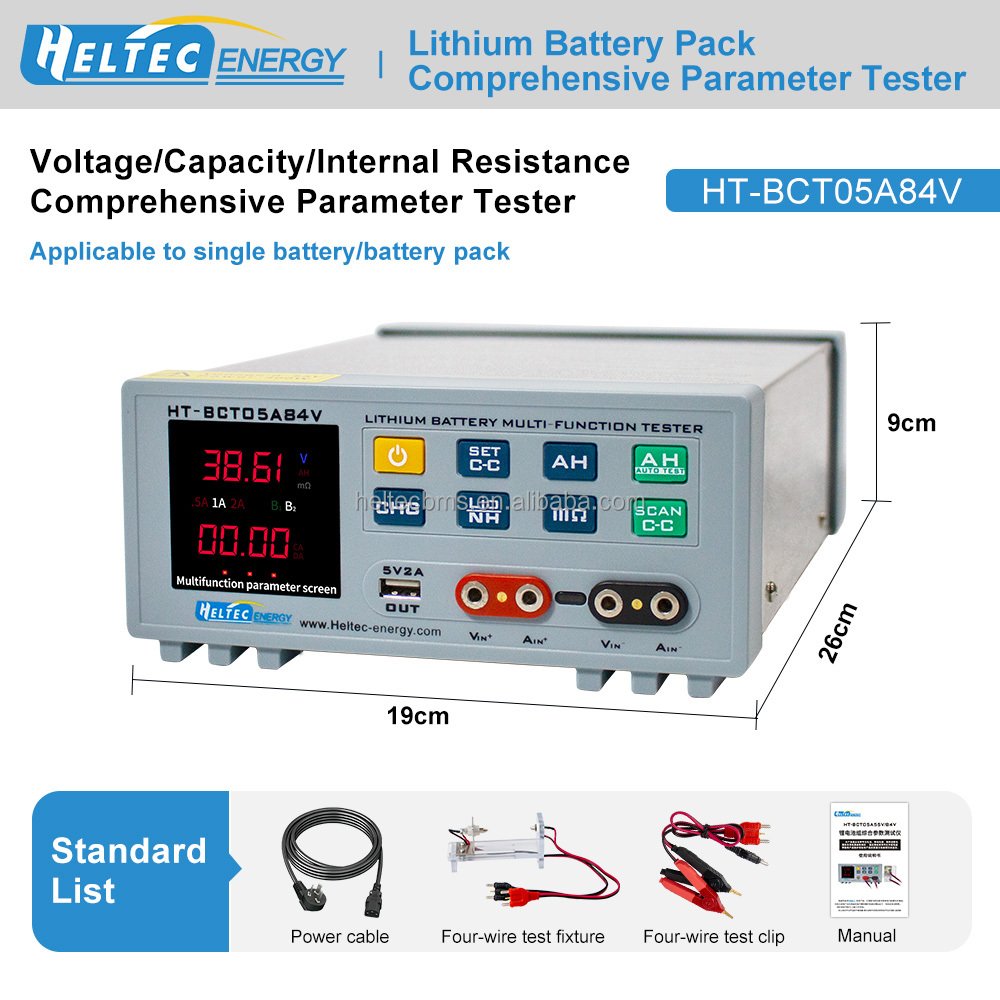 Battery Capacity Tester for Whole Group max 84V with 5A Discharge Current Tester for Voltage Current Internal Resistance Tester