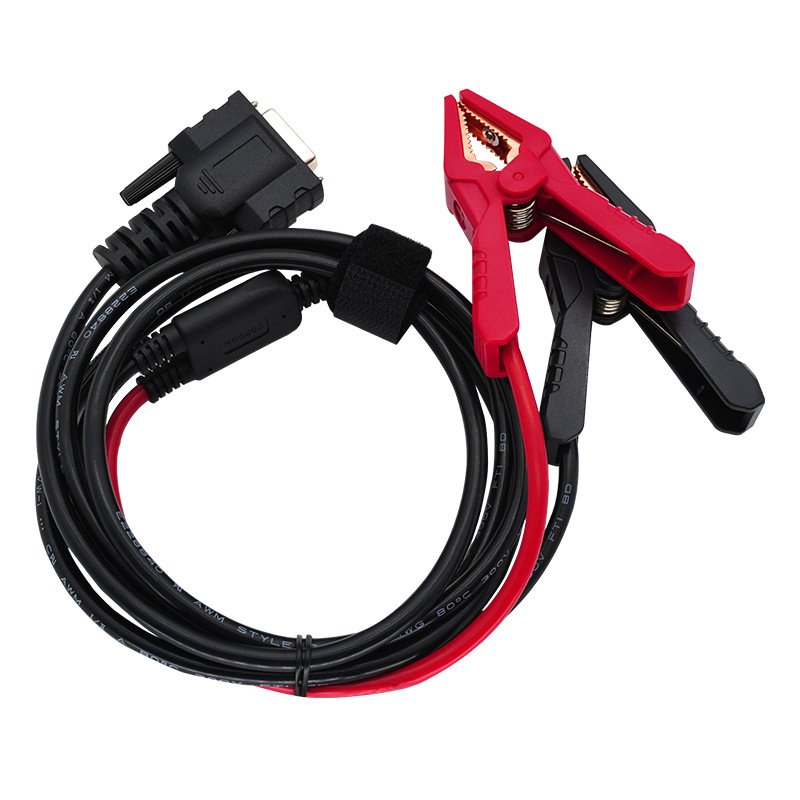 12V-24V VGA D-Sub 15pin DB15 To Alligator Crocodile Clips Line Wire Harness Cable For Automotive Motorcycle Battery Diagnostics