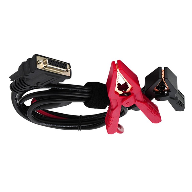 12V-24V VGA D-Sub 15pin DB15 To Alligator Crocodile Clips Line Wire Harness Cable For Automotive Motorcycle Battery Diagnostics