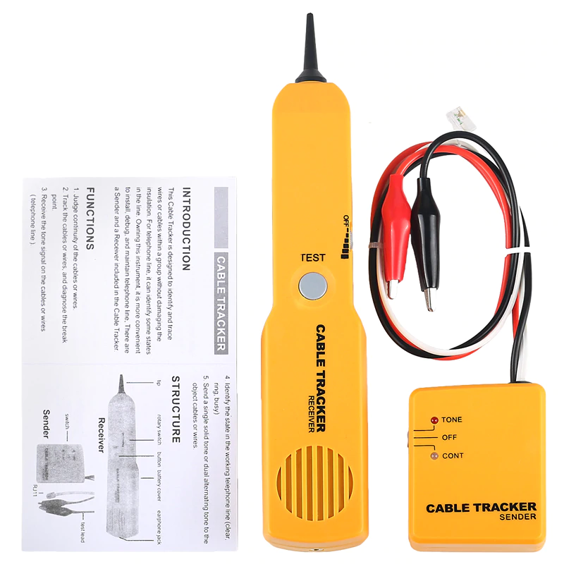 Cable Tracker Diagnose Network Tester Wire Detector Phone Wire Cable Tester Wire Tracer