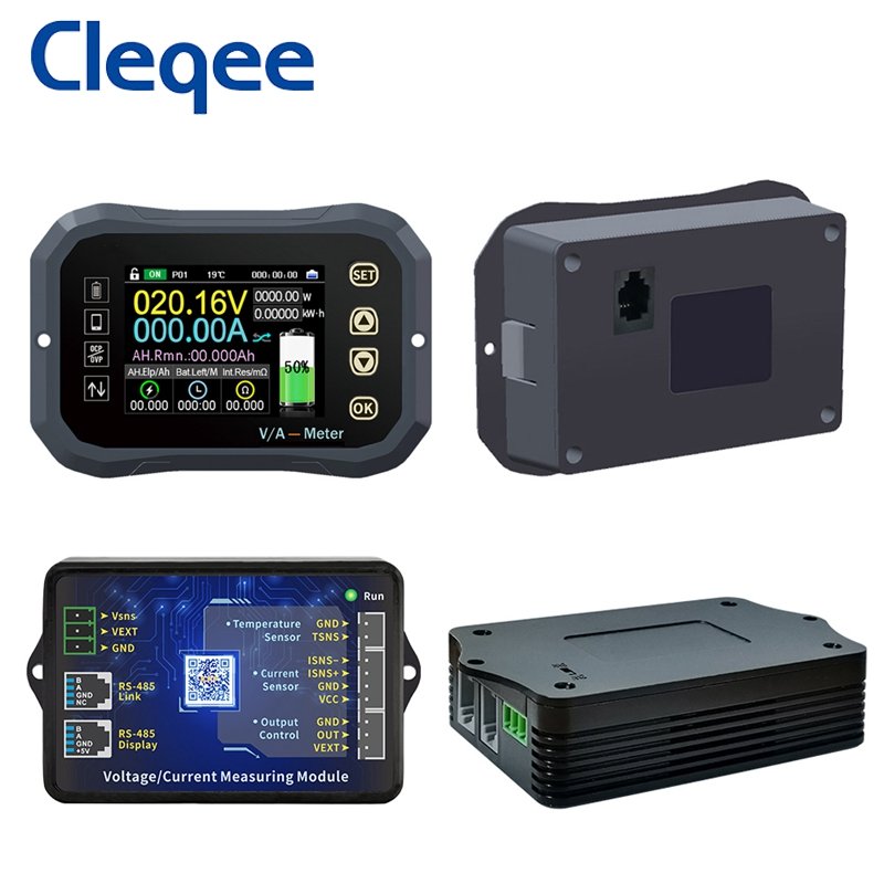 Cleqee KG160F Battery Capacity Tester 120V 600A Coulometer Battery Indicator LCD Power Display Phones Control Coulomb Meter