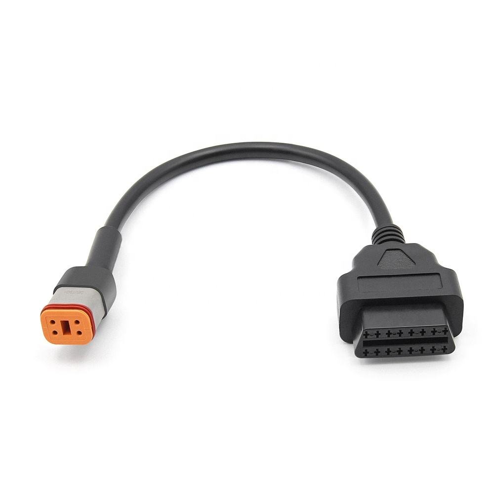 TikTok launches 4-pin to 16 pin Obd 2 16 pin connector diagnostic scanner OBD adapter cable for Harley Davidson in 2024