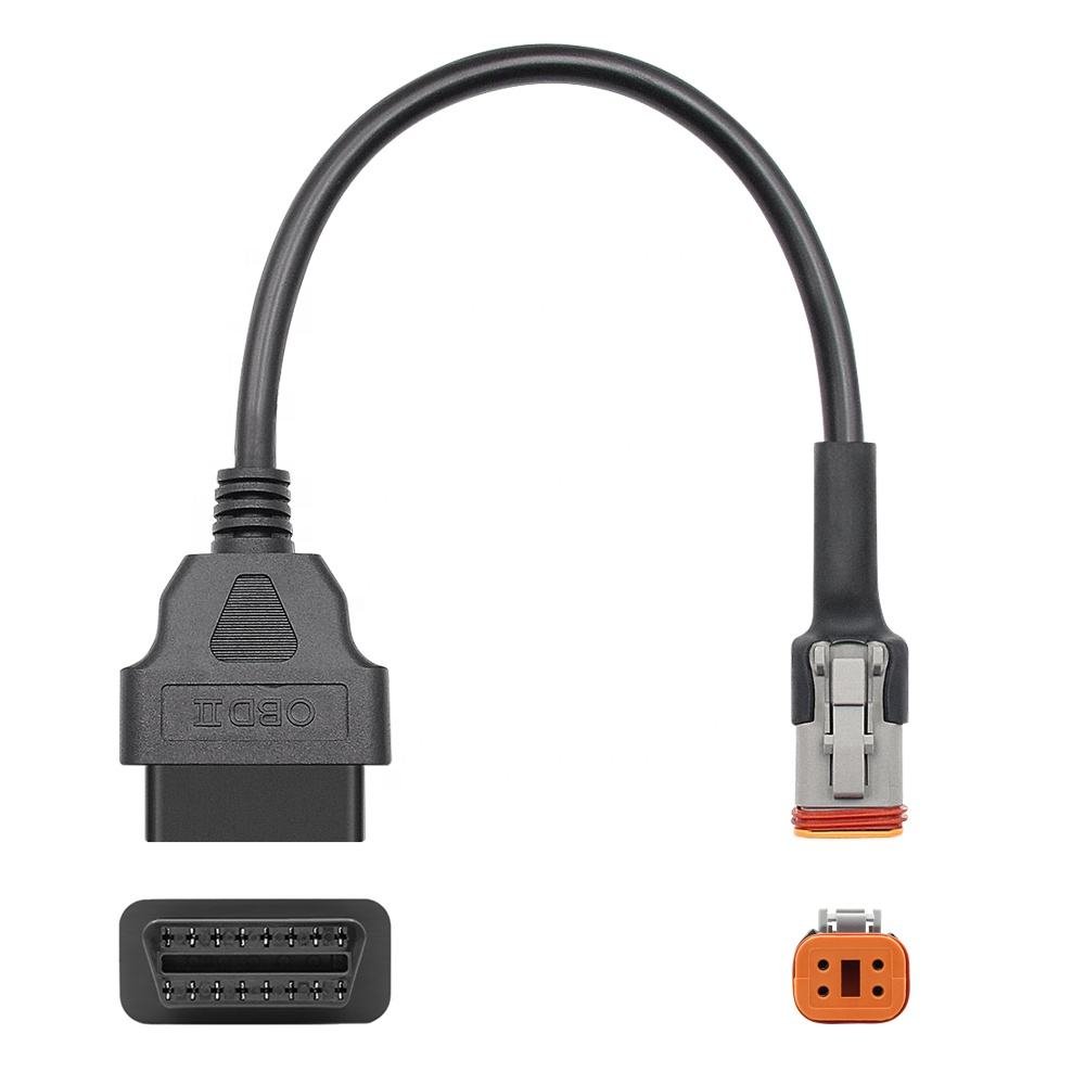 TikTok launches 4-pin to 16 pin Obd 2 16 pin connector diagnostic scanner OBD adapter cable for Harley Davidson in 2024