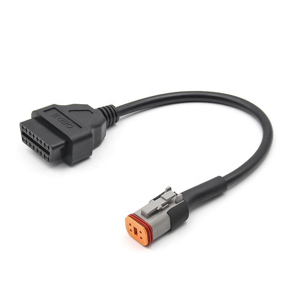 TikTok launches 4-pin to 16 pin Obd 2 16 pin connector diagnostic scanner OBD adapter cable for Harley Davidson in 2024