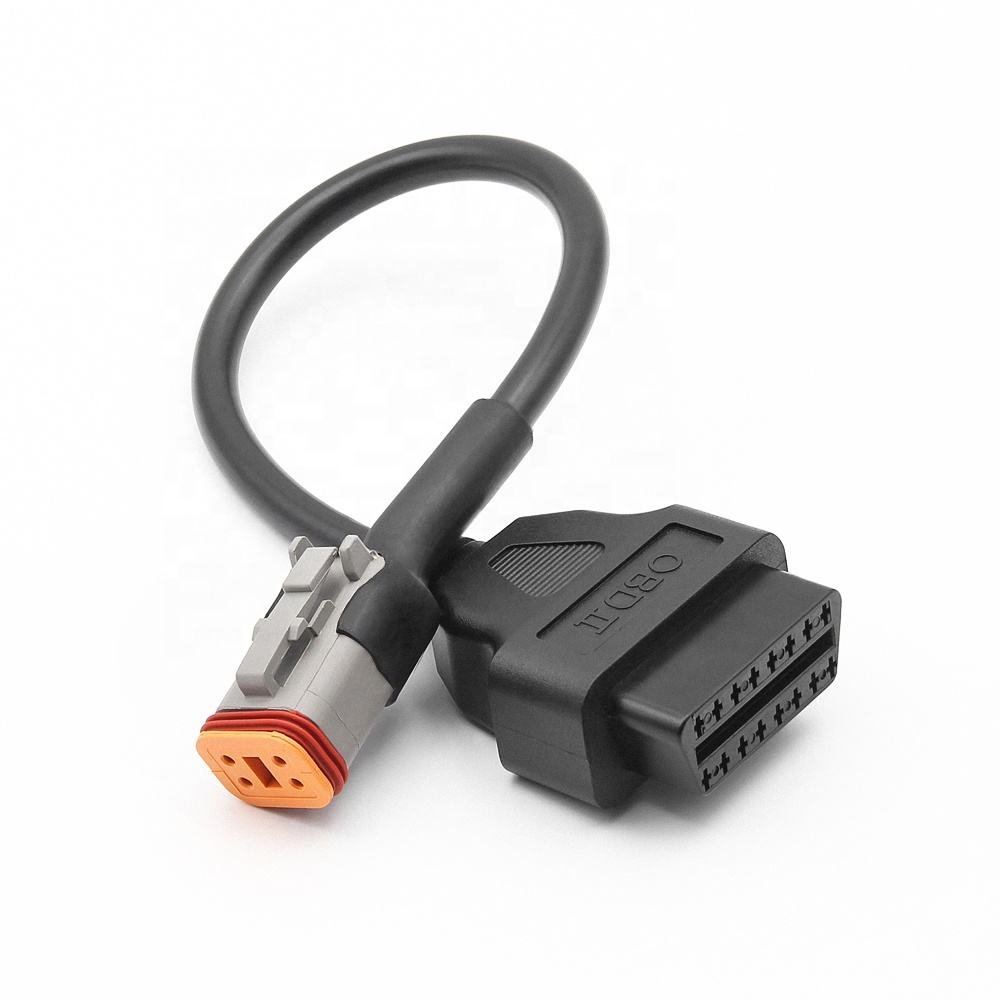 TikTok launches 4-pin to 16 pin Obd 2 16 pin connector diagnostic scanner OBD adapter cable for Harley Davidson in 2024