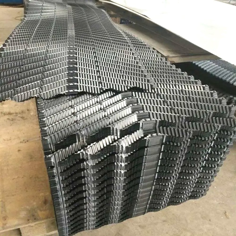 PVC Cross Flow Cooling Tower Infill Customized Provided Square Industrial Cooling System Cooling Tower Filling Package