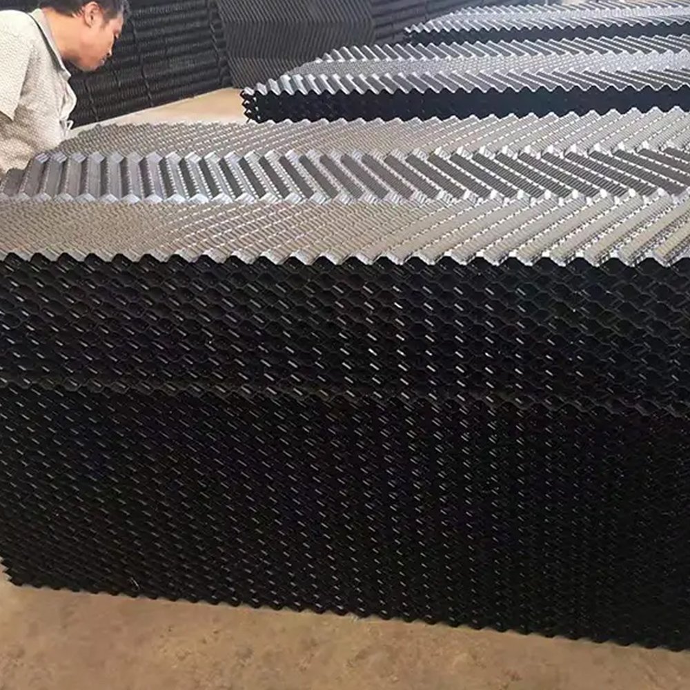PVC Cross Flow Cooling Tower Infill Customized Provided Square Industrial Cooling System Cooling Tower Filling Package