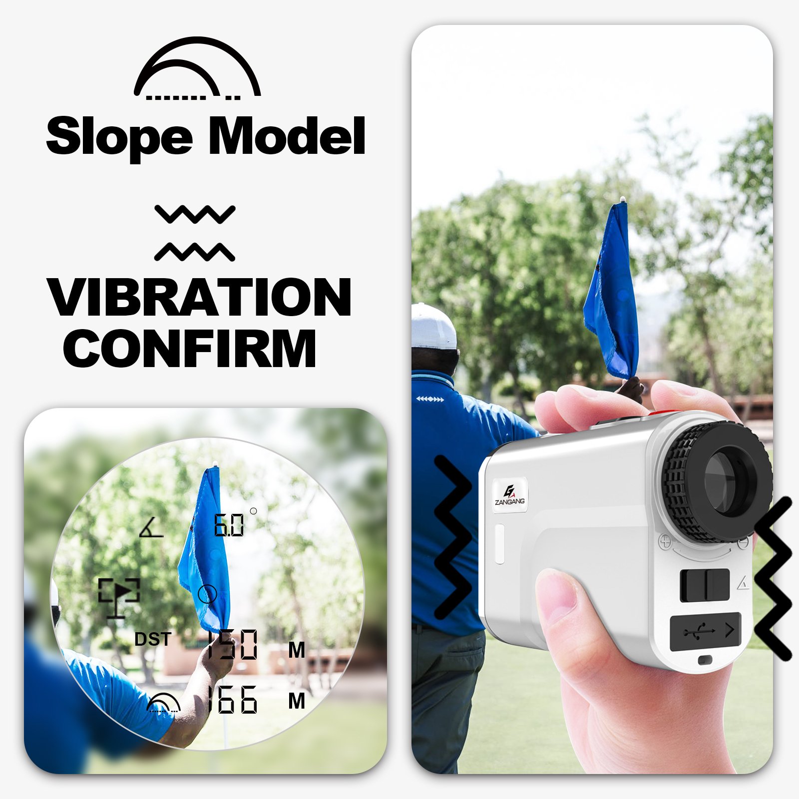 MUFASHA 1000m Golf Rangefinder Long Distance Meter Handheld Speed Tester Range Finder Outdoor Digital Hunting Mini Telescope LA7
