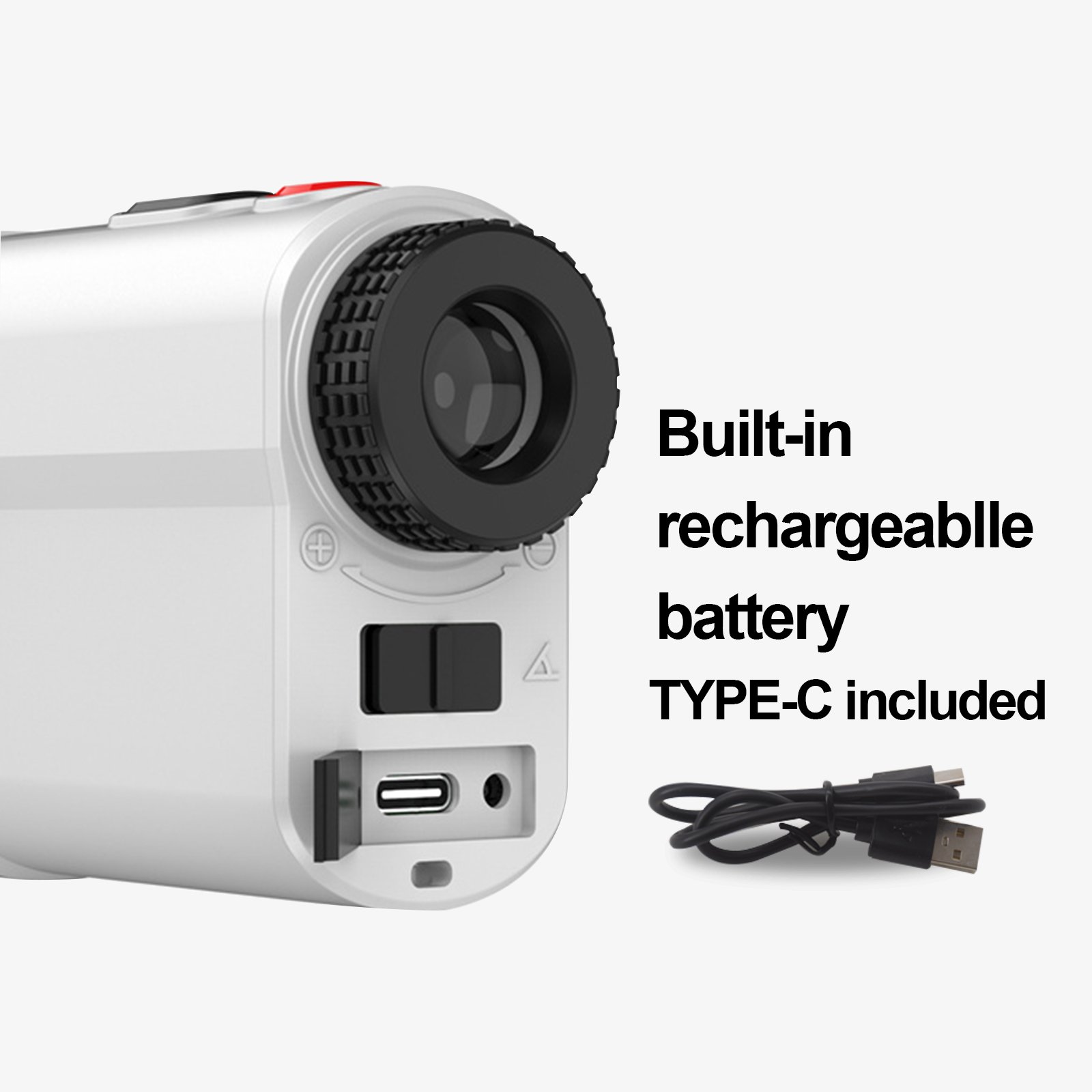 MUFASHA 1000m Golf Rangefinder Long Distance Meter Handheld Speed Tester Range Finder Outdoor Digital Hunting Mini Telescope LA7