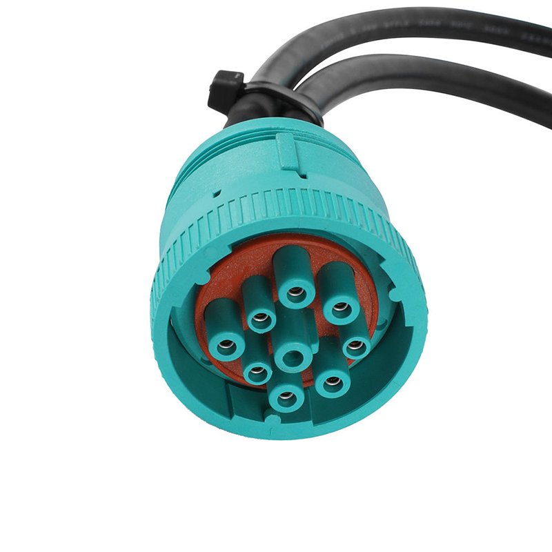car obd Universal J1939 9Pin ELD Y cable to Micro-fit 16Pin Power Connector with Brackets and Buzzer