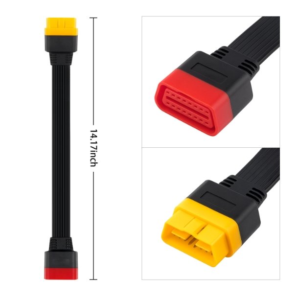 Car detector OBD2 extension cable car computer X431 extension cable conversion plug male to female adapter wire harness