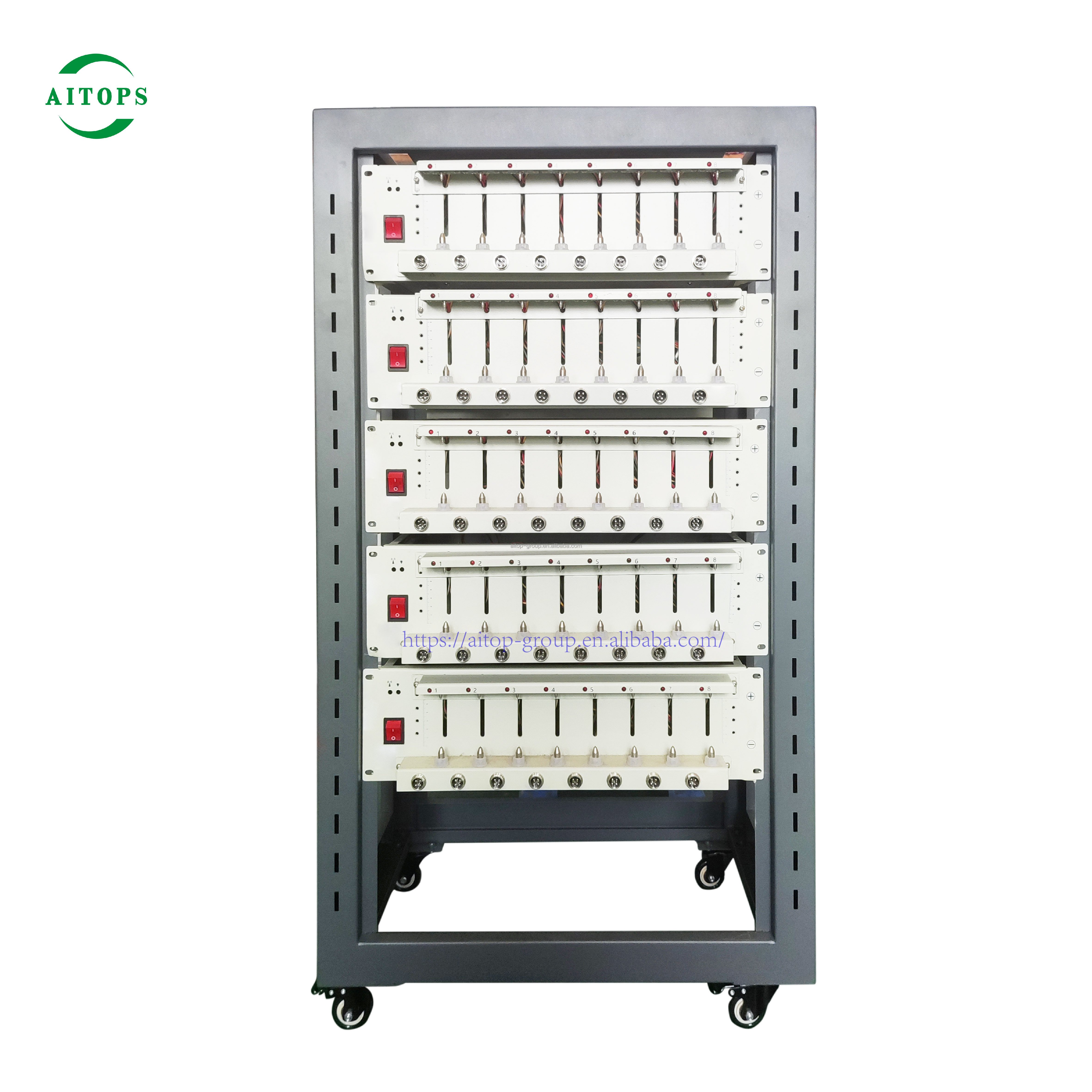 AITOP 5V3A Lithium battery tester 5V1A 3A 5A 6A 8 Channel 18650 Cylindrical Cell & Pouch Cell &Coin Cell Battery Capacity Tester