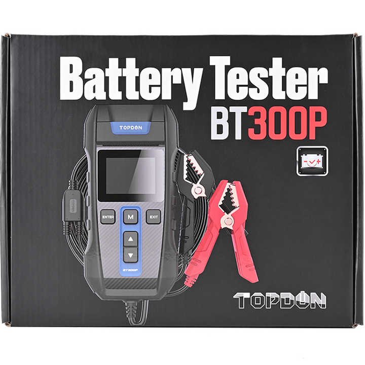 Vapcell BT300P Lead Acid Flooded AGM GEL EFB Vehicles 12V 24V Automotive Car Battery Tester With Printer Analyzer