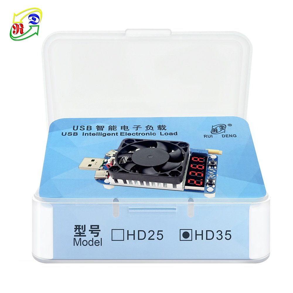 RD HD35 trigger function Load USB Interface Discharge Battery Tester Adjustable Current 35w Intelligent electronic load