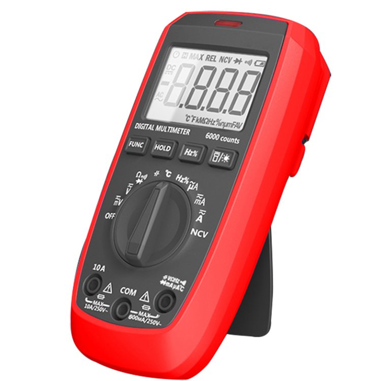 6000 Counts Multimeters High Capacitance Battery Tester LCD Display NCV Digital Multimeter