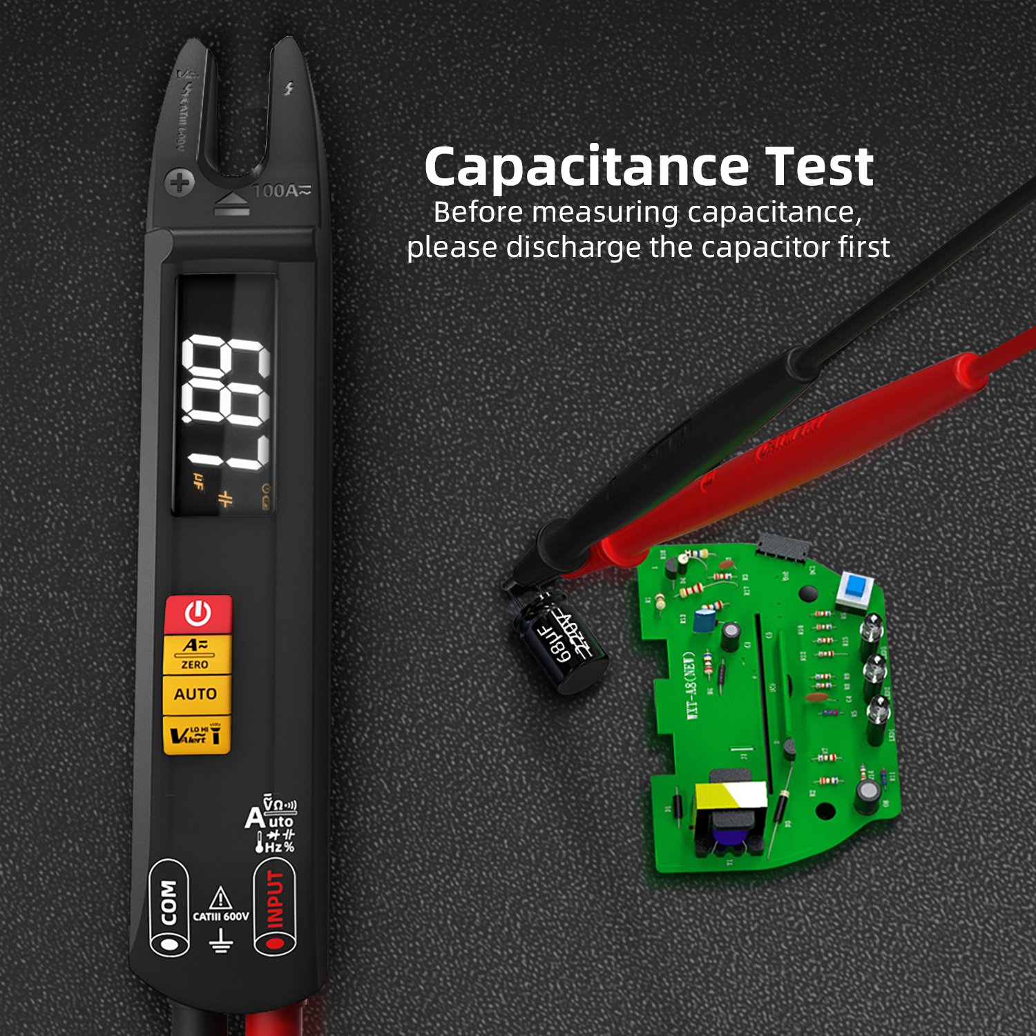 U-Type Multimeter High Precision Clamp U1 Automatic Range Handheld Resistance And Capacitance Intelligent Tester