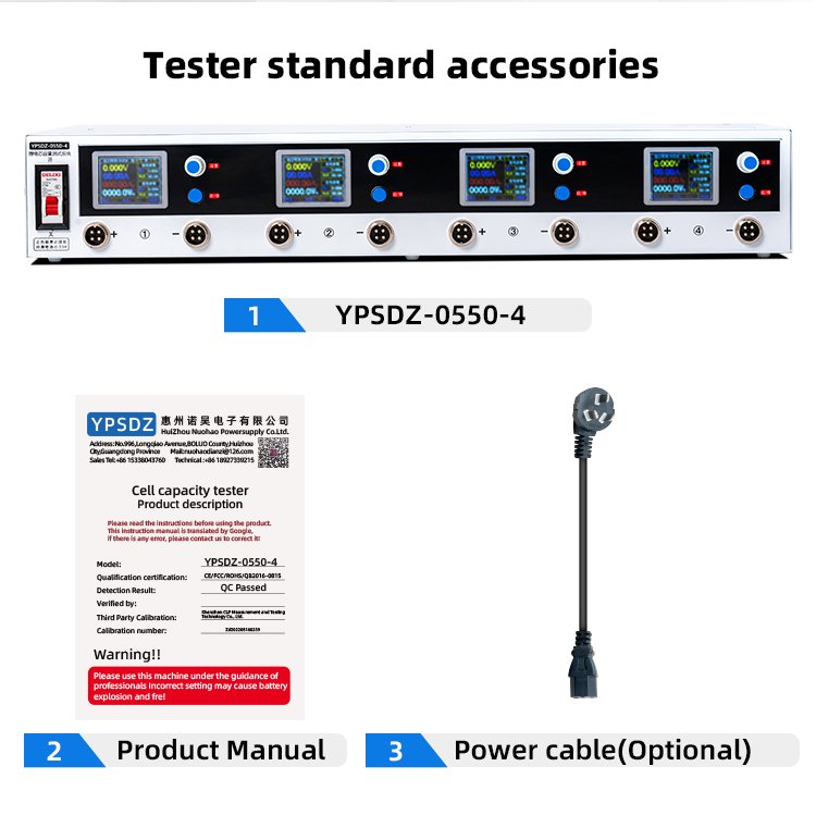 YPSDZ 4-channel Lithium Battery Capacity pack discharge tester Battery cell discharger Lithium battery discharger tester