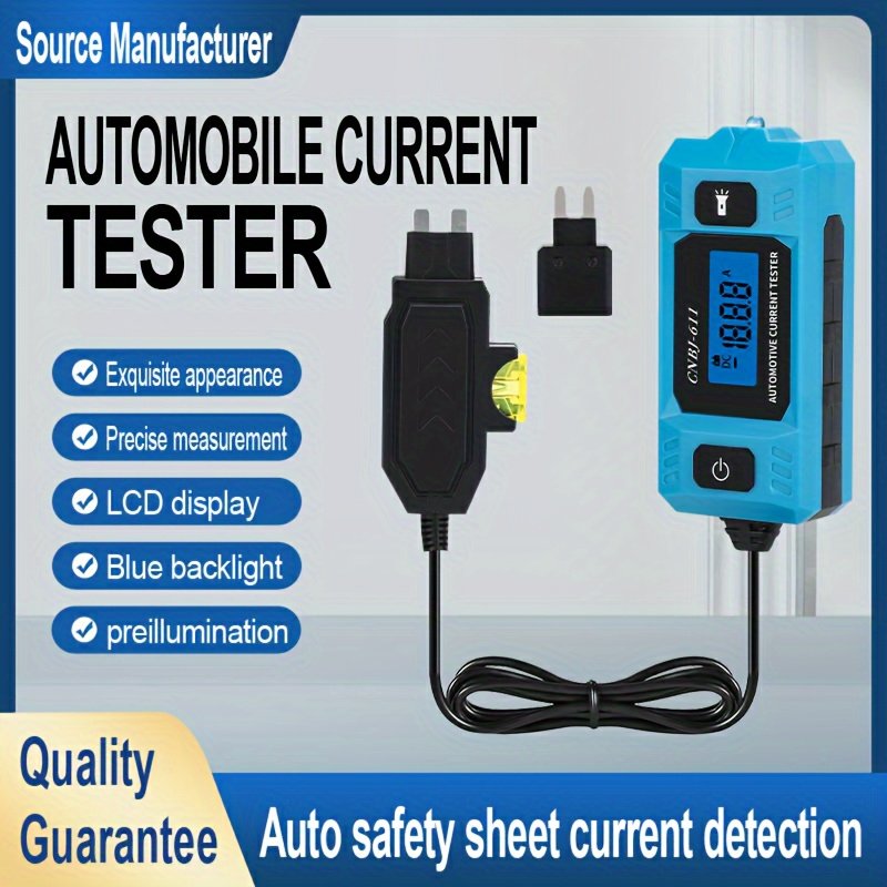 12V Range 0.01~19.99A Car Circuit Tester Current Test Fuse Diagnostic Tool Repair Detector Galvanometer Automotive Accessories