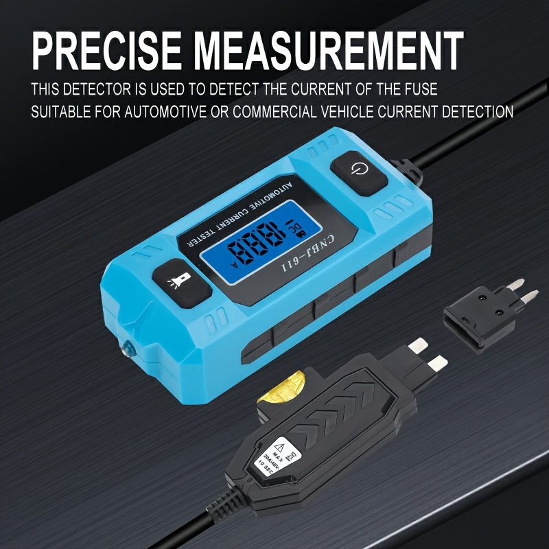 12V Range 0.01~19.99A Car Circuit Tester Current Test Fuse Diagnostic Tool Repair Detector Galvanometer Automotive Accessories