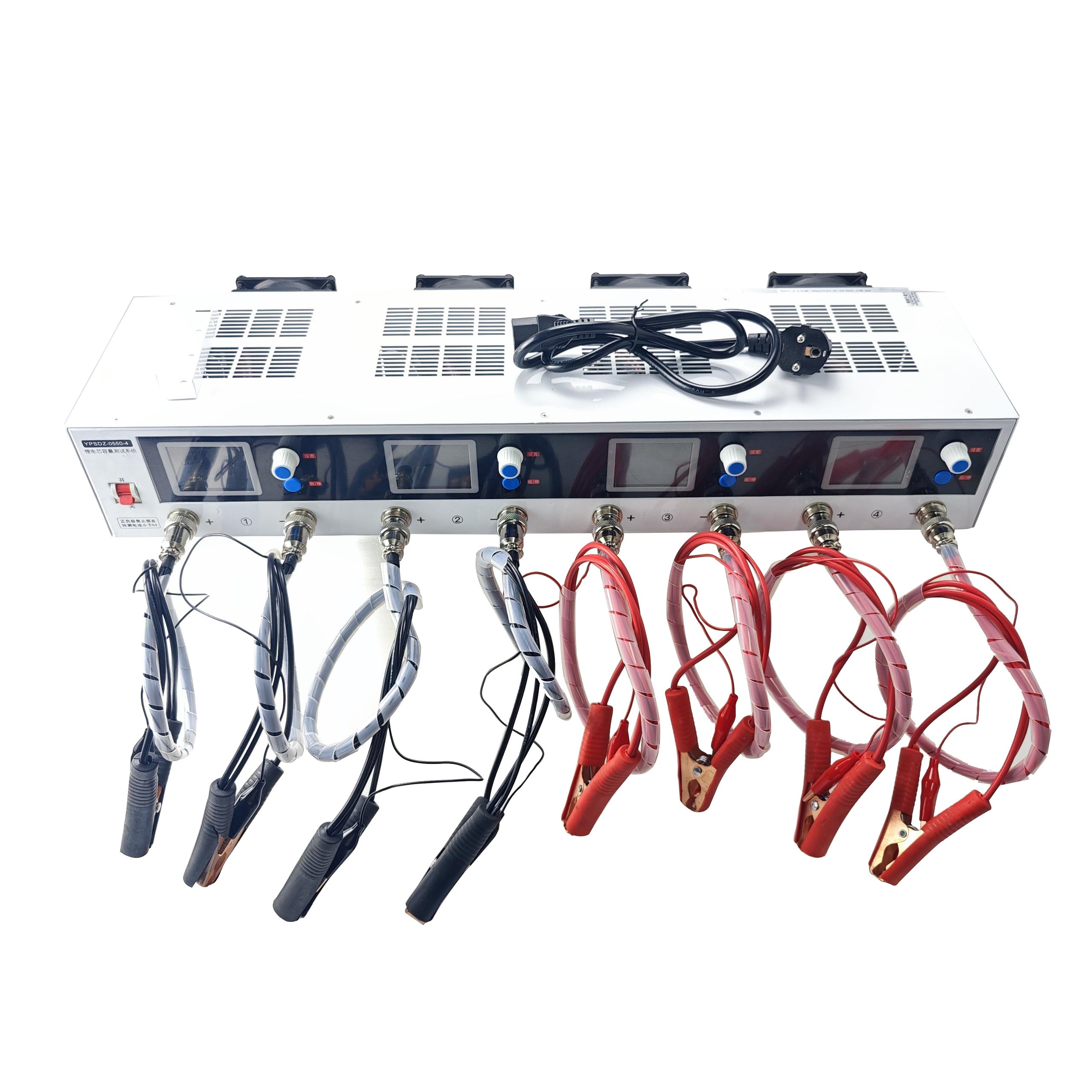 High Precision YPSDZ-0550-4 1-5V 50A 4Channel Lithium Ion Battery capacity Tester Charge Discharge Battery Pack Voltage Balancer