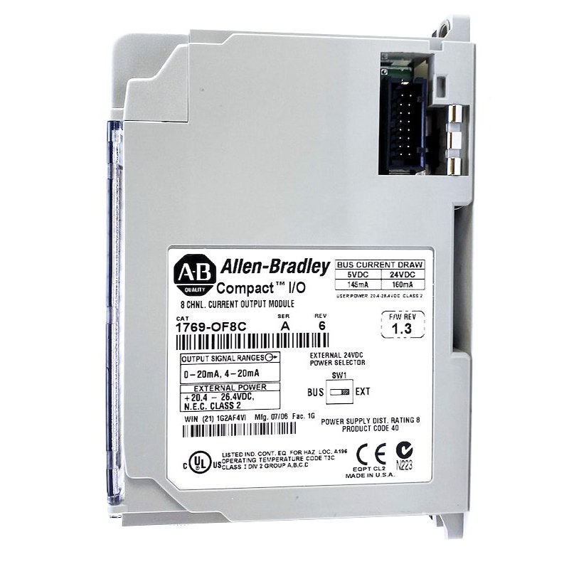 AllenBradley CompactLogix 8 Pt Analog Input Module 1769-l33erm 1769-OB32T 1769-OW16 1769-OF8C 1769-IF16C 1769-IT6 1769-IF8