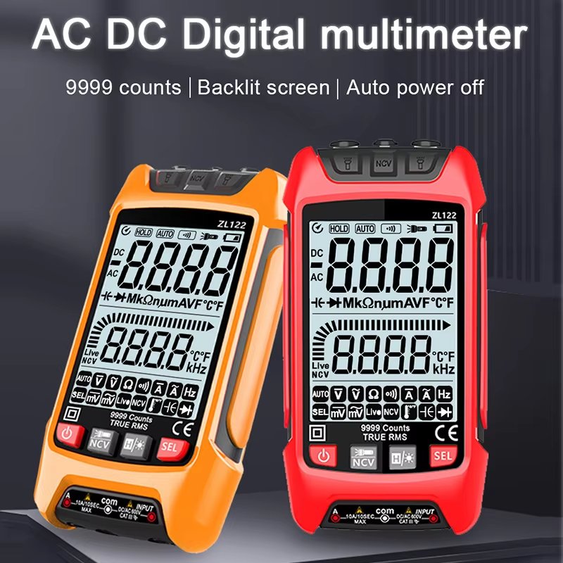 Auto Ranging Digital Multimeter TRMS 6000 AC/DC Voltage/Account,Voltage Alert, Amp/Ohm/Volt Multi Tester/Diode