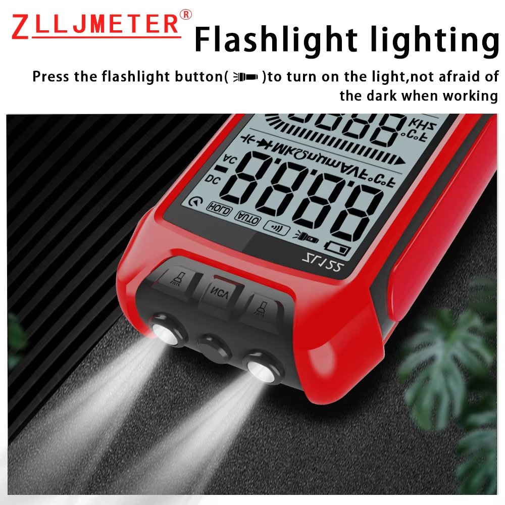 Auto Ranging Digital Multimeter TRMS 6000 AC/DC Voltage/Account,Voltage Alert, Amp/Ohm/Volt Multi Tester/Diode