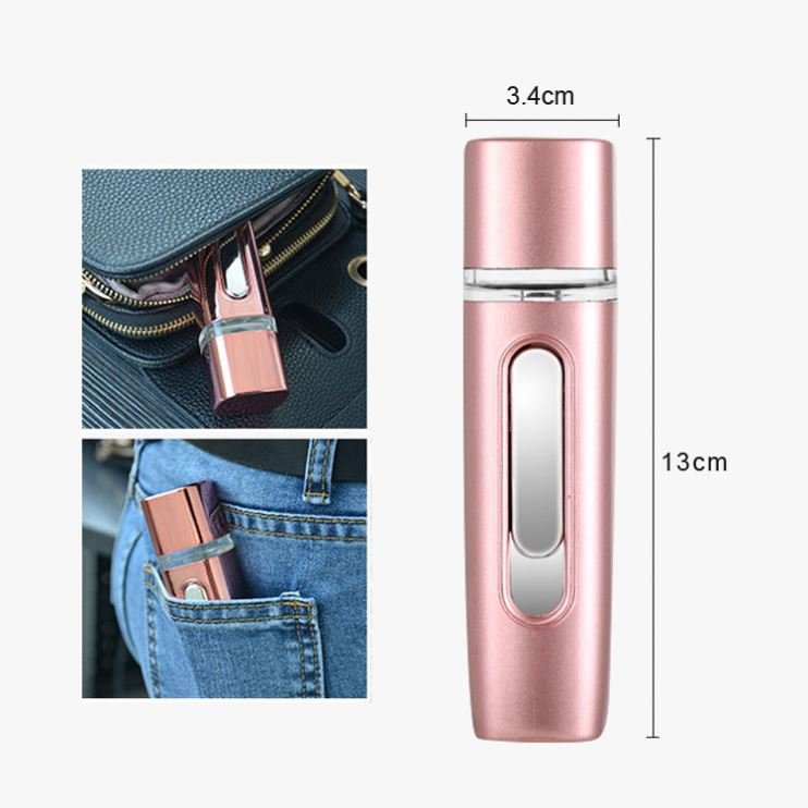 New Matte Color Upgrade Handy Nano Spray Face Mist with Skin Moisture Tester Cool Mist Spray