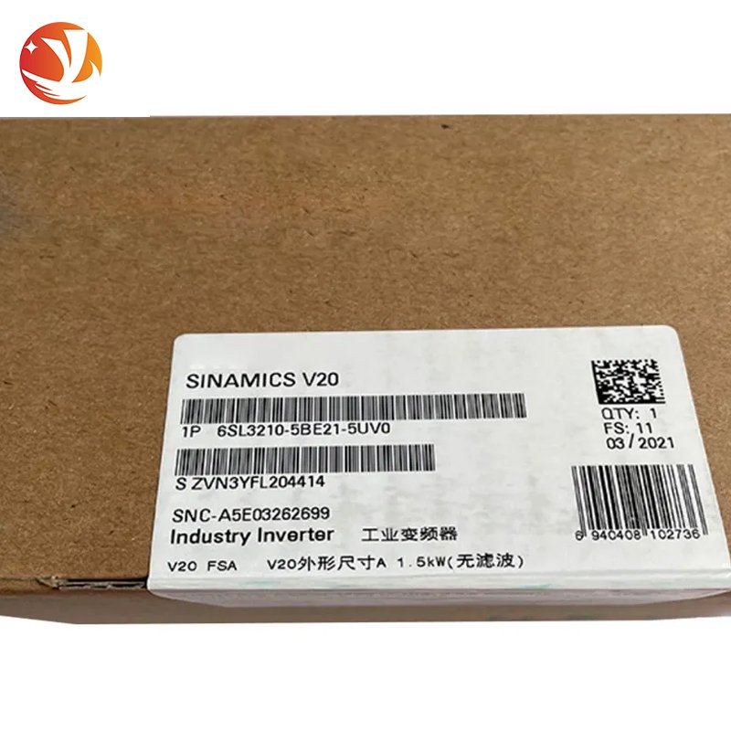 High quality Industrial automation plc pac dedicated controllers with 6SL3210-5BE21-5UV0 V20 380-480V Inverter PLC