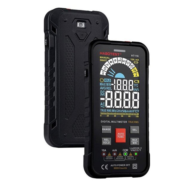 HABOTEST / MAYILON HT-116 10000 Counts Smart Digital Multimeter 250 Fuse High-value Tester AC DC Voltage Current Test