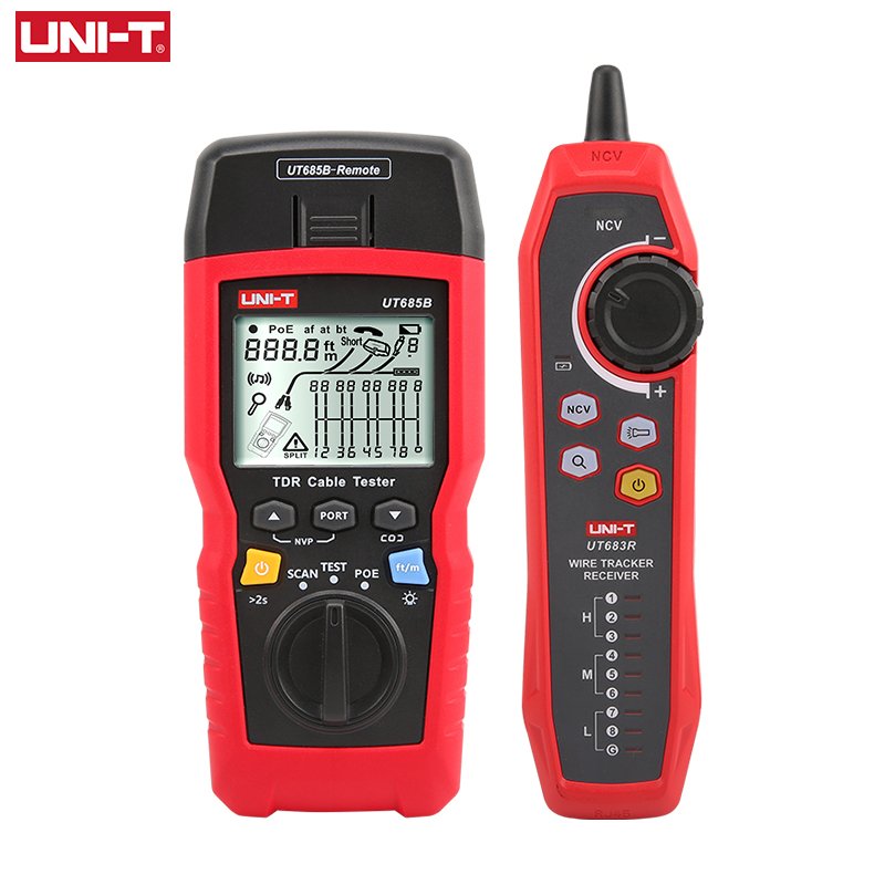 UNI-T UT685B KIT TDR Cable Tester Multi-function Network Tester POE Network Cable