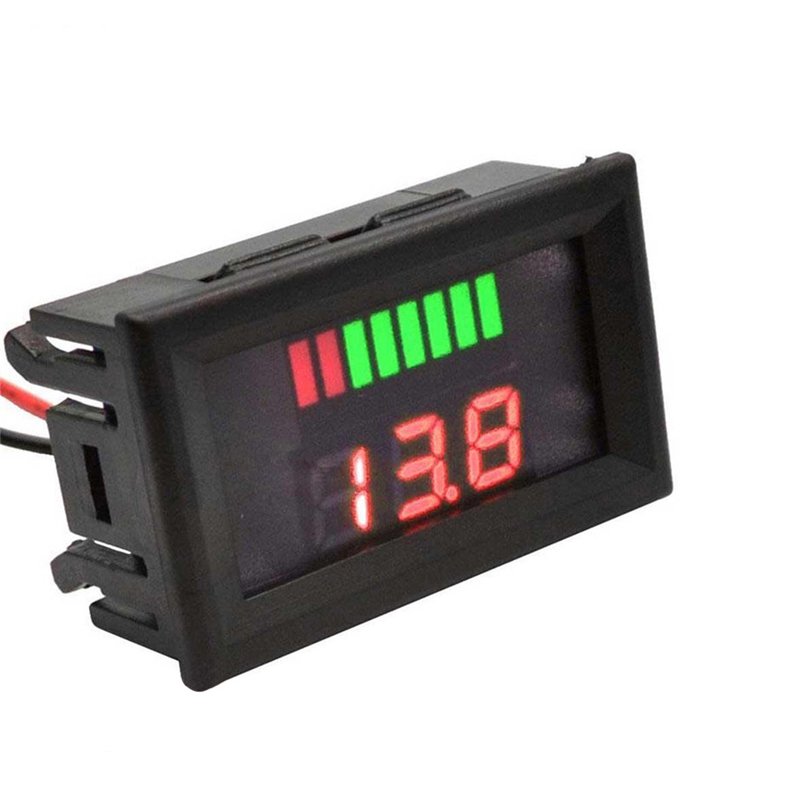 DC 6v/12v/24v/36v/48v/60v Lead-acid Lithium Battery Level Display Capacity Tester LED Indicator for Car
