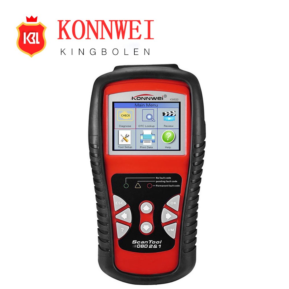KONNWEI KW830 OBDii EOBD Fault Code Reader Scanner Automotive Diagnostic Scan Tool With Battery tester Function