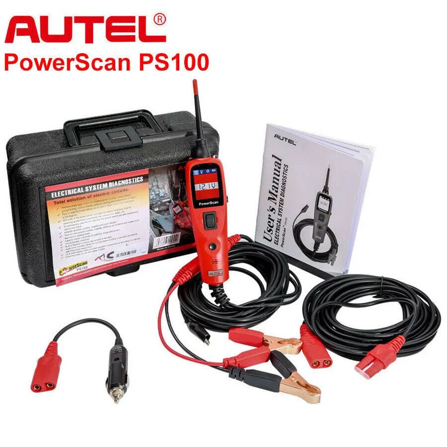 Autel PowerScan PS100 Electrical System Diagnosis Tool Electrical Circuit AVOmeter Tester for 12-24V Diagnostics