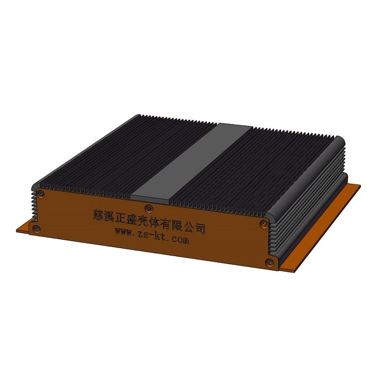 257*53 Customized Anodized Al6063 Material Split Body Flanged Aluminum Project Box Enclosure Case