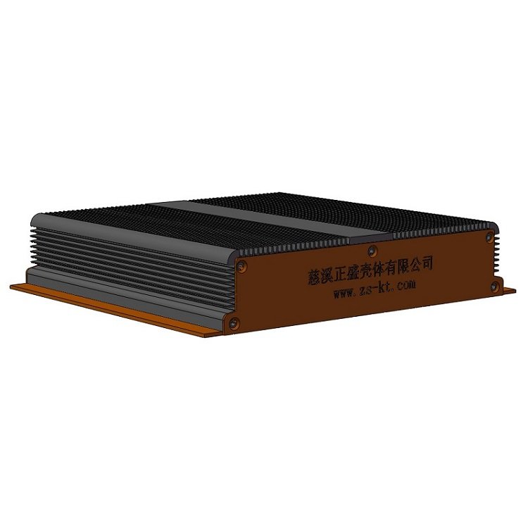 257*53 Customized Anodized Al6063 Material Split Body Flanged Aluminum Project Box Enclosure Case