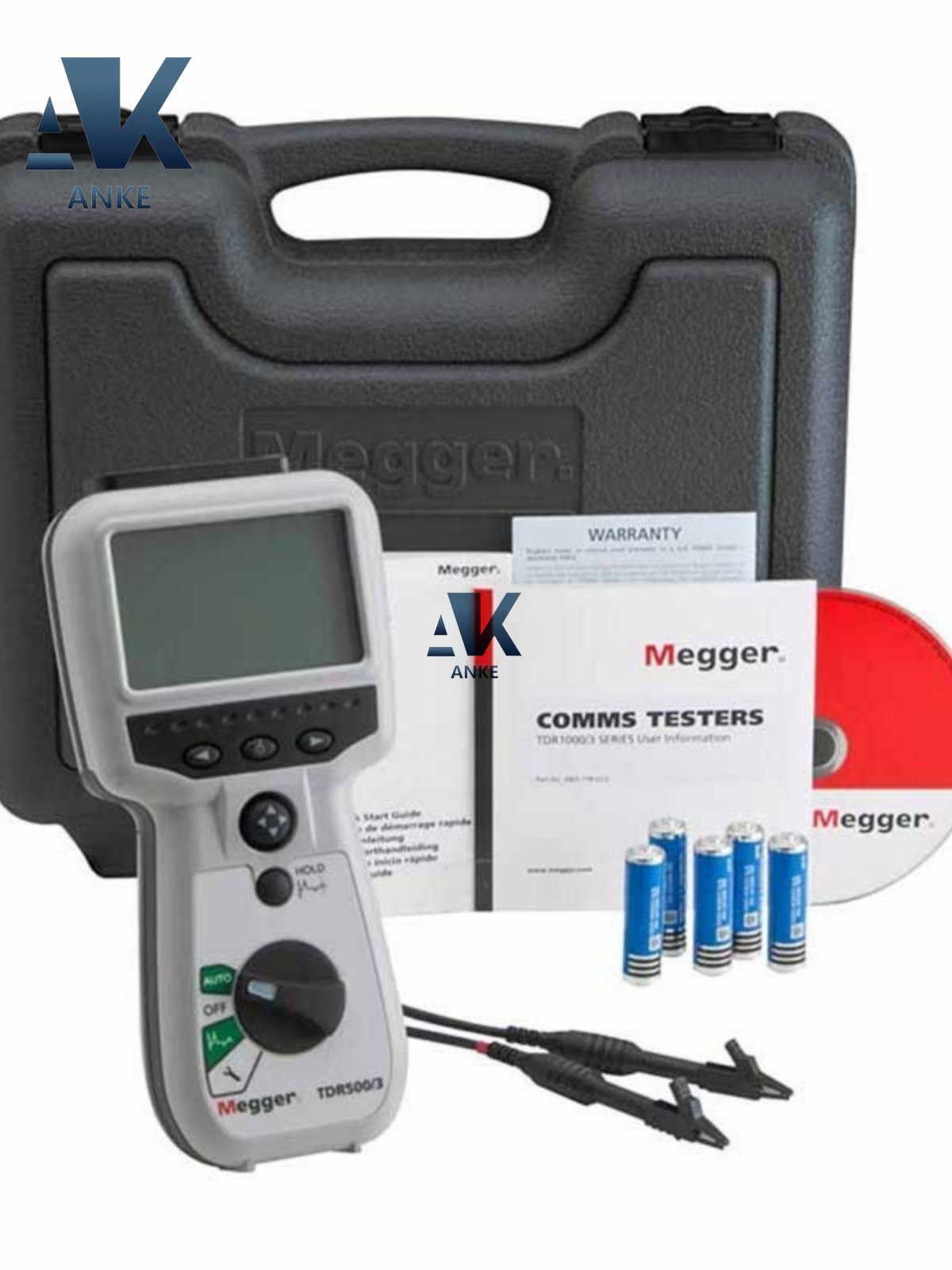 Megger TDR500/3 Cable Fault Locator Compact Time Domain Reflectometer