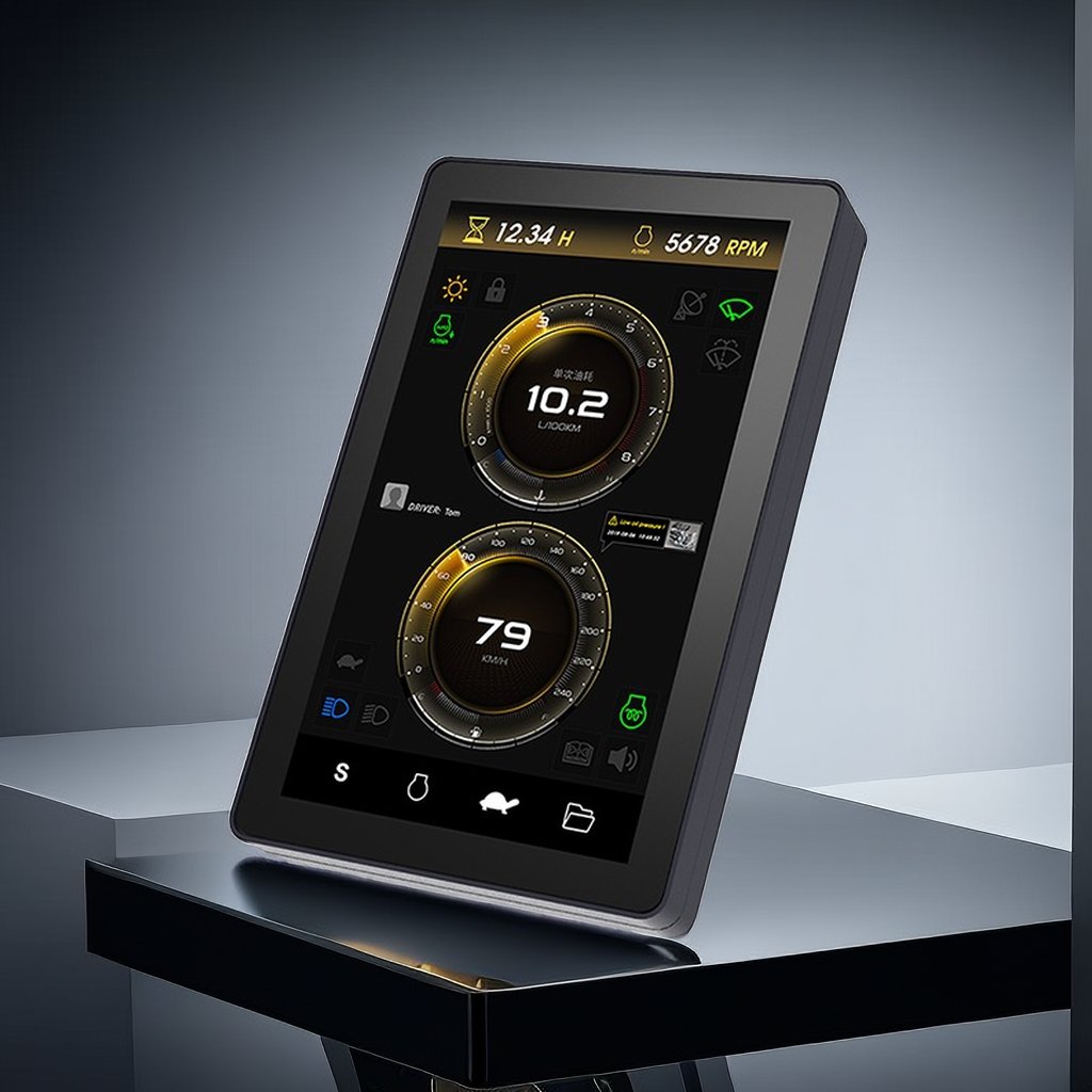 keyboard Industrial Wholesale 7 Inches High Quantity Lcd Instrument Panel Excavator Digital Display