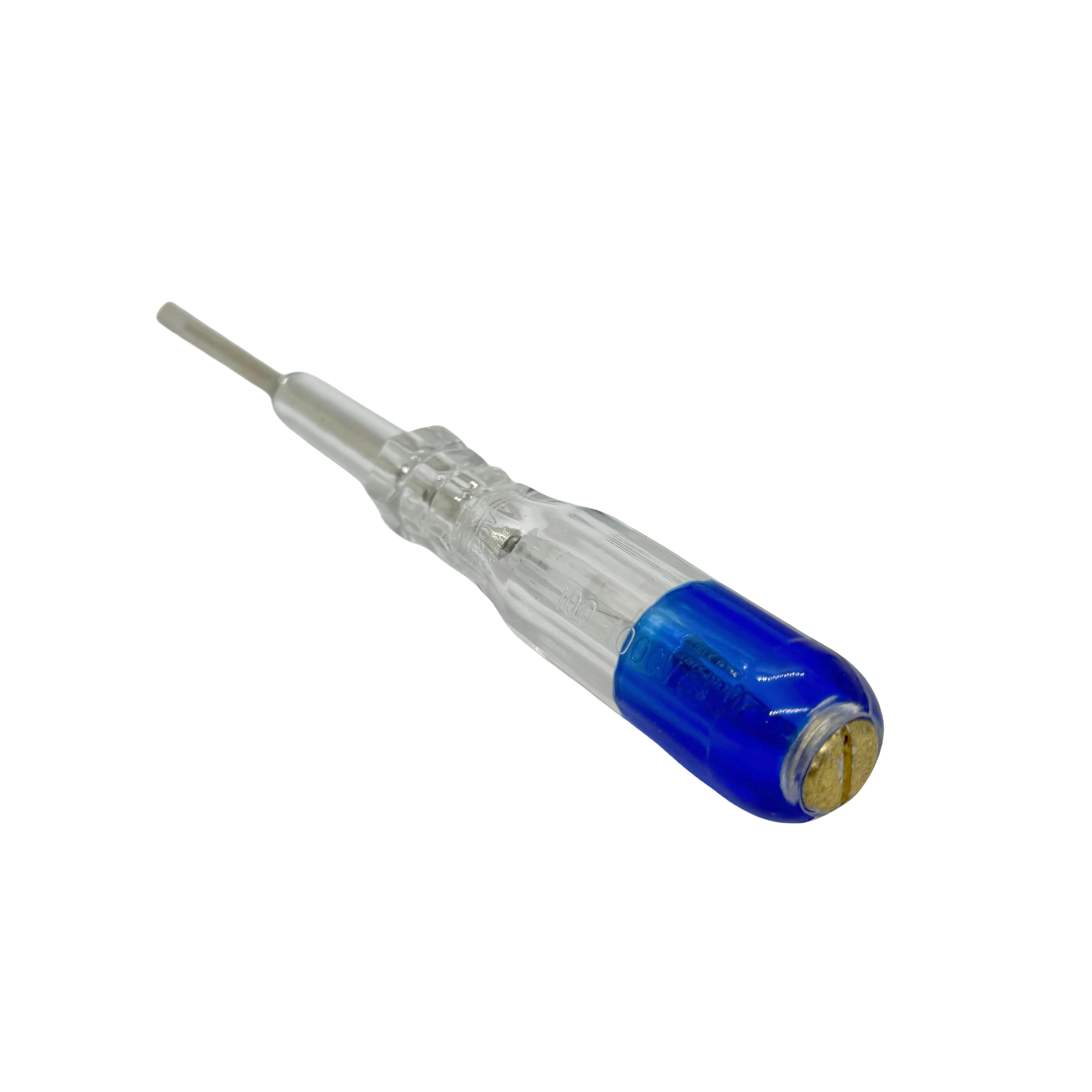 Factory stock supply red and blue electric insulation plastic flat head test pen electric induction pen screwdriver