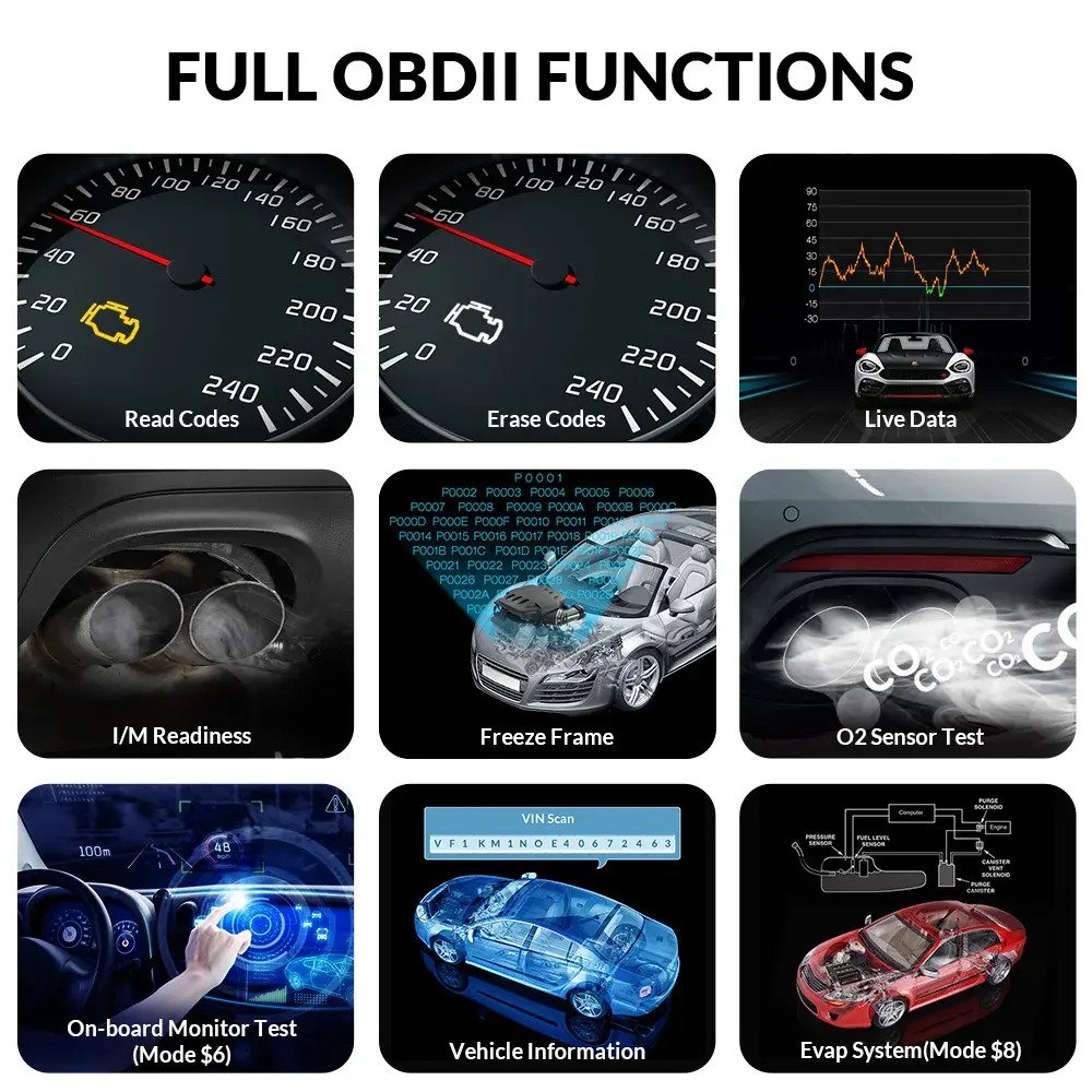 LAUNCH CR3008 Plus professional Car OBD2 Code Reader Tools Automotive OBDII Diagnostic Scanner Battery Tester